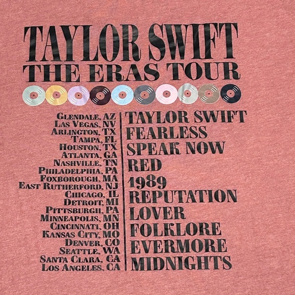 Taylor Swift Eras World Tour T-Shirt Unisex - Picture 5 of 5